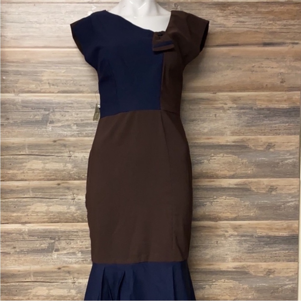 Stop Staring vintage retro wiggle mermaid unique pretty midi dress
